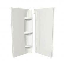 Maax Canada 105062-000-004 - 30 in. x 1.5 in. x 72 in. Direct to Stud Two Wall Set in Bone