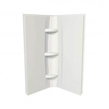 Maax Canada 105067-000-001-000 - 42 x 72 in. Acrylic Direct-to-Stud Two-Piece Shower Wall Kit in White