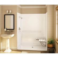 Maax Canada 105089-000-002-110 - Outlook BFS-6036F 62.75 in. x 39.5 in. x 78.75 in. 1-piece Shower with No Seat, Center Drain in Wh