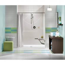 Maax Canada 105247-000-002-000 - Outlook BFS-60F 62.75 in. x 33.5 in. x 78.75 in. 1-piece Shower with No Seat, Center Drain in Whit