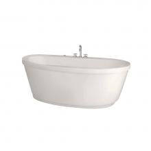 Maax Canada 105359-000-007 - Jazz F 66 in. x 36 in. Freestanding Bathtub with Center Drain in Biscuit