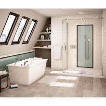 Maax Canada 105571-000-001-100 - Optik 6032 F Acrylic Freestanding End Drain Bathtub in White with White Skirt