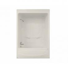Maax Canada 105620-SR-000-007 - Figaro I 59.25 in. x 33 in. x 86.38 in. 3-piece Tub Shower with Right Drain in Biscuit