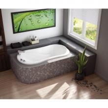 Maax Canada 105642-109-001 - Murmur 60.125 in. x 33.625 in. Drop-in Bathtub with Combined Hydrosens/Aerosens System End Drain i