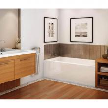 Maax Canada 105704-L-000-001 - Rubix AFR 59.75 in. x 32 in. Alcove Bathtub with Left Drain in White