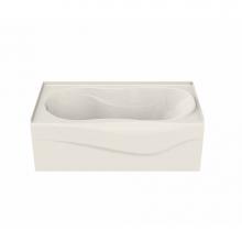 Maax Canada 105726-R-091-007 - Murmur A 59.875 in. x 33.375 in. Alcove Bathtub with 10 microjets System Right Drain in Biscuit