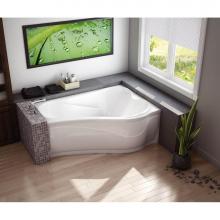 Maax Canada 105728-L-091-001 - Murmur ASY 59.875 in. x 42.875 in. Drop-in Bathtub with 10 microjets System Left Drain in White