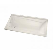 Maax Canada 106171-L-000-007 - Exhibit IF 59.875 in. x 36 in. Alcove Bathtub with Left Drain in Biscuit