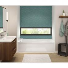 Maax Canada 106184-L-103-001 - Exhibit 7236 IFS AFR Acrylic Alcove Left-Hand Drain Aeroeffect Bathtub in White