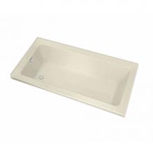 Maax Canada 106211-L-103-004 - Pose IF 71.5 in. x 35.375 in. Corner Bathtub with Aeroeffect System Left Drain in Bone