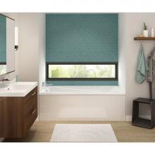 Maax Canada 106224-103-001-001 - Exhibit 7232 IF Acrylic Alcove Left-Hand Drain Aeroeffect Bathtub in White