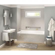 Maax Canada 106390-R-091-001 - Skybox IF 66.25 in. x 35.75 in. Alcove Bathtub with 10 microjets System Right Drain in White