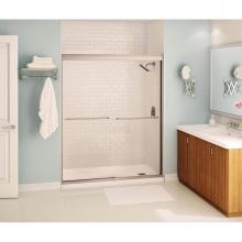 Maax Canada 134675-900-305-000 - Kameleon SC 55-59 x 71 in. 8 mm Bypass Shower Door for Alcove Installation with Clear glass in Bru