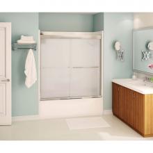 Maax Canada 135660-981-084-000 - Aura 51-55 in. x 57 in. Bypass Tub Door with Mistelite Glass in Chrome