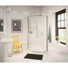 Maax Canada 137446-900-084-000 - Radia Round 36 x 36 x 71.5 in. 6mm Sliding Shower Door for Corner Installation with Clear glass in