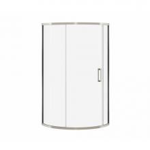 Maax Canada 137446-900-305-000 - Radia Round 36 x 36 x 71.5 in. 6mm Sliding Shower Door for Corner Installation with Clear glass in