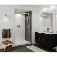 Maax Canada 138996-900-340-000 - Halo 44.5-47 x 78.75 in. 8mm Sliding Shower Door for Alcove Installation with Clear glass in Matte