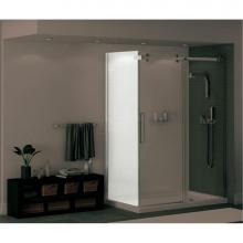 Maax Canada 139394-900-084-000 - Halo Return Panel for 42 in. Base with Clear glass in Chrome
