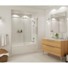 Maax Canada 139398-900-340-000 - Halo 56.5-59 x 59 in. 8 mm Sliding Tub Door for Alcove Installation with Clear glass in Matte Blac