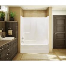Maax Canada 140100-L-001-015 - TSEA62 59.875 in. x 31 in. x 74 in. 1-piece Tub Shower with Whirlpool Left Drain in Black
