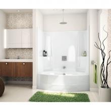 Maax Canada 140105-001-019 - TSO6042 60 in. x 42 in. x 72 in. 1-piece Tub Shower with Whirlpool Center Drain in Thunder Grey