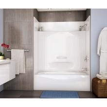 Maax Canada 148006-L-000-002 - Essence TS 59.875 in. x 30 in. x 77.5 in. 4-piece Tub Shower with Left Drain in White