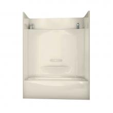 Maax Canada 148006-L-000-004 - Essence TS 59.875 in. x 30 in. x 77.5 in. 4-piece Tub Shower with Left Drain in Bone