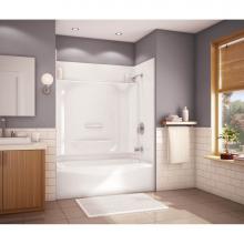 Maax Canada 148012-L-000-015 - Essence TS 59.875 in. x 32 in. x 79.25 in. 4-piece Tub Shower with Left Drain in Black