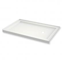Maax Canada 410004-R-543-001 - B3 Base 6030 Round Drain Stabili-T, Corner Right White