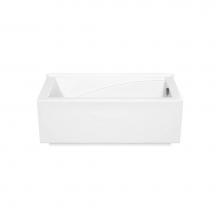 Maax Canada 410009-R-000-001 - ModulR wall mounted (with armrests) 59.625 in. x 31.875 in. Wall Mount Bathtub with Right Drain in