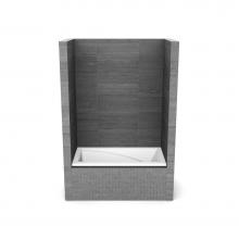 Maax Canada 410009-000-001-104 - ModulR 6032 (With Armrests) Acrylic Wall Mounted Left-Hand Drain Bathtub in White