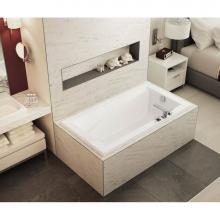 Maax Canada 410023-000-001-000 - ModulR 6032 (With Armrests) Acrylic Drop-in End Drain Bathtub in White