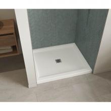 Maax Canada 420001-541-001-102 - B3 Base 4832 Square Drain Stabili-T, Alcove White