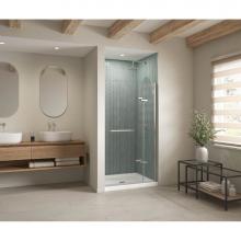 Maax Canada 420002-541-001-100 - B3Square 4834 Acrylic Alcove Shower Base in White with Anti-slip Bottom with Center Drain