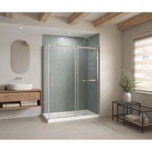 Maax Canada 420004-543-001-100 - B3Square 6030 Acrylic Corner Right Shower Base in White with Anti-slip Bottom with Right-Hand Drai
