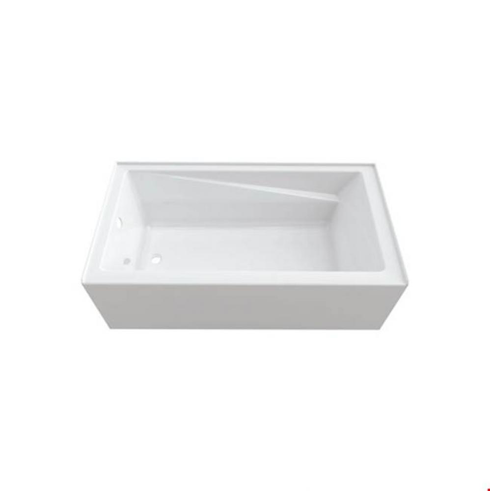 AZEA bathtub 32x60 AFR with Tiling Flange and Skirt, Left drain, Whirlpool, White AZEA3260 BJG AFR