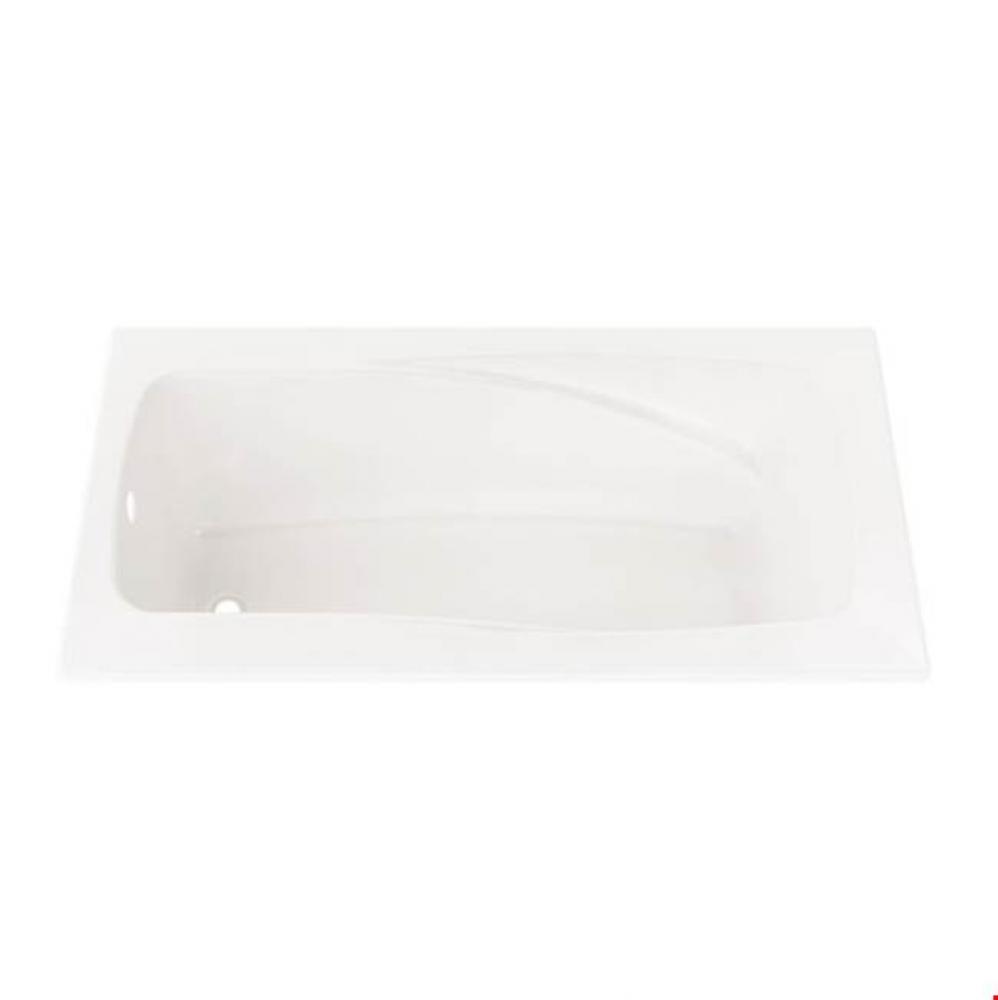 VELONA bathtub 32x60 with Tiling Flange, Right drain, Whirlpool, White VELO3260 BD T