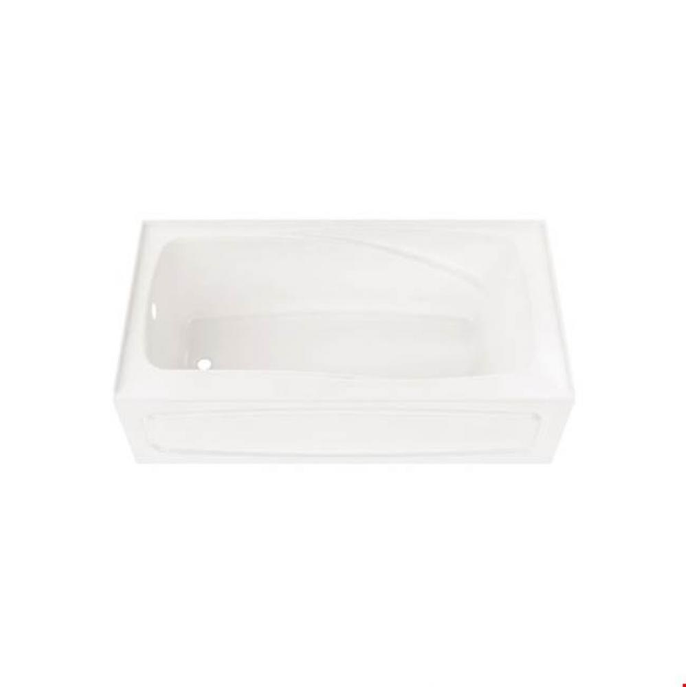 JUNA bathtub 32x60 with Tiling Flange and Skirt, Left drain, White JUNA3260 BJG