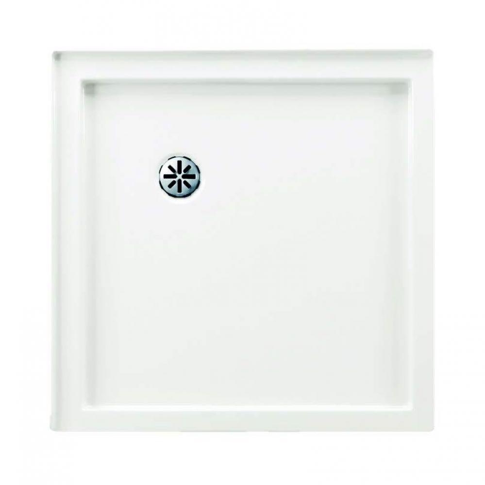 ZEN Leak-barrier shower base 36x36 RO, Neo-round, White BASEZEN3636 AF RO