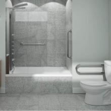 Neptune Entrepreneur Canada E10.21410.4000.10 - ASTICA bathtub 30x60 AFR with Tiling Flange, Right drain, White ASTI3060 BD AFR