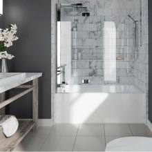 Neptune Entrepreneur Canada E10.21512.5000.10 - AZEA bathtub 32x60 with Tiling Flange and Skirt, Right drain, White AZEA3260 BJD