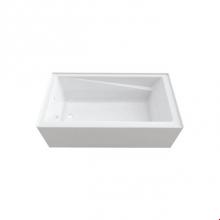 Neptune Entrepreneur Canada E10.19012.5000.10 - AZEA bathtub 32x60 AFR with Tiling Flange and Skirt, Right drain, White AZEA3260 BJD AFR