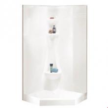 Neptune Entrepreneur Canada E20.11638.1030.10 - Saturne shower 38x38 1 Piece, Neo-angle, White SA38