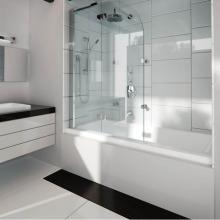 Neptune Entrepreneur Canada E10.21022.0500.10 - ZALEMA bathtub 32x66 AFR with Tiling Flange, Central drain, White ZALEM3266 3B AFR