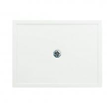 Neptune Entrepreneur Canada 21.16318.4584.10 - ZEN Leak-Barrier shower base 36x48 Left, with tiling flange 2 sides, 48'' Opening, White
