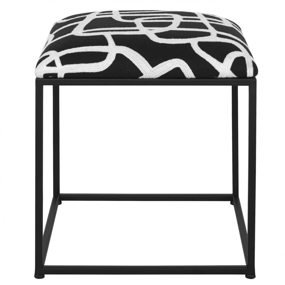 Uttermost Twists and Turns Fabric Accent Stool