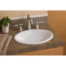 Cheviot Products Canada 1102-WH - MINI OVAL Drop-In Sink