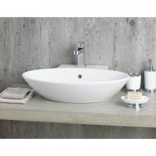 Cheviot Products Canada 1277-WH-1 - GEO Vessel Sink with Faucet Deck