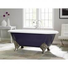 Cheviot Products Canada 2160-WC-8-AB - CARLTON Cast Iron Bathtub with Faucet Holes