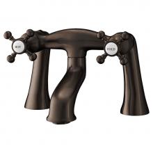 Cheviot Products Canada 5140-AB - 5100 SERIES Basic Offset Deck-Mount Tub Filler - Cross Handles